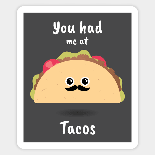 Taco Lover Sticker by Tip Top Tee's